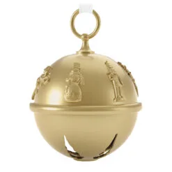Hallmark 50th Anniversary Ring In The Season Special Edition Metal Bell Ornament -Hallmark Store Gold Jingle Bell Keepsake Ornament 2899QGO2989 06