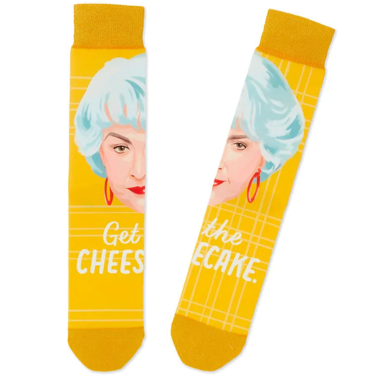 Hallmark Dorothy The Golden Girls Cheesecake Novelty Crew Socks 1 Hallmark Dorothy The Golden Girls Cheesecake Novelty Crew Socks
