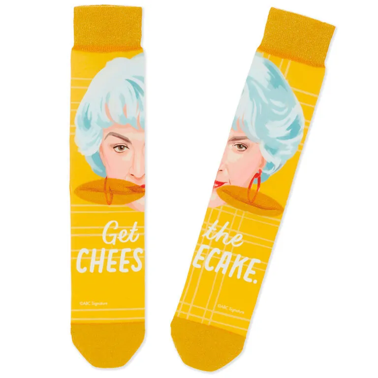 Hallmark Dorothy The Golden Girls Cheesecake Novelty Crew Socks 2 Hallmark Dorothy The Golden Girls Cheesecake Novelty Crew Socks - Image 2