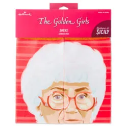 Hallmark Sophia The Golden Girls Sicily Novelty Crew Socks 8 Hallmark Sophia The Golden Girls Sicily Novelty Crew Socks -Hallmark Store Golden Girls Sophia Funny Novelty Crew Socks 1GOL1054 04
