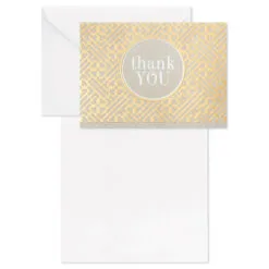 Hallmark Gray And Gold Bulk Blank Thank-You Notes, Pack Of 50 10 Hallmark Gray And Gold Bulk Blank Thank-You Notes, Pack Of 50 -Hallmark Store Gray and Gold Bulk Blank ThankYou Notes Multipack 3THK2522 04