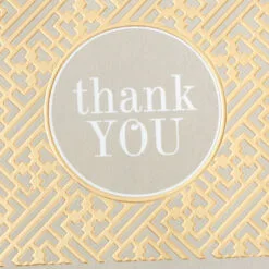 Hallmark Gray And Gold Bulk Blank Thank-You Notes, Pack Of 50 11 Hallmark Gray And Gold Bulk Blank Thank-You Notes, Pack Of 50 -Hallmark Store Gray and Gold Bulk Blank ThankYou Notes Multipack 3THK2522 05