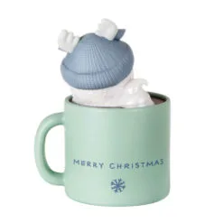 Hallmark Great-Grandson Hot Cocoa Mug 2023 Ornament -Hallmark Store GreatGrandson Snowman in Mug Keepsake Ornament 1399QGO2567 06