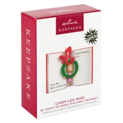 Hallmark Dr. Seuss's How The Grinch Stole Christmas!™ Cindy-Lou Who Ornament -Hallmark Store Grich Stole Christmas Book Keepsake Ornament 1799QXI7309 04