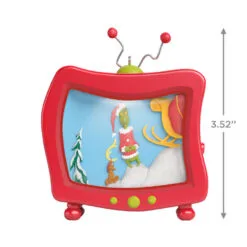 Hallmark Dr. Seuss's How The Grinch Stole Christmas!™ How Could It Be So? Ornament With Light And Sound -Hallmark Store Grinch Stole Christmas TV Keepsake Ornament 1999QXI7387 03