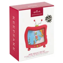 Hallmark Dr. Seuss's How The Grinch Stole Christmas!™ How Could It Be So? Ornament With Light And Sound -Hallmark Store Grinch Stole Christmas TV Keepsake Ornament 1999QXI7387 04