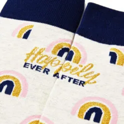 Hallmark Channel Happily Ever After Novelty Crew Socks 6 Hallmark Channel Happily Ever After Novelty Crew Socks -Hallmark Store Hallmark Channel 1 Fan Rainbows Novelty Crew Socks 1HKC2243 03