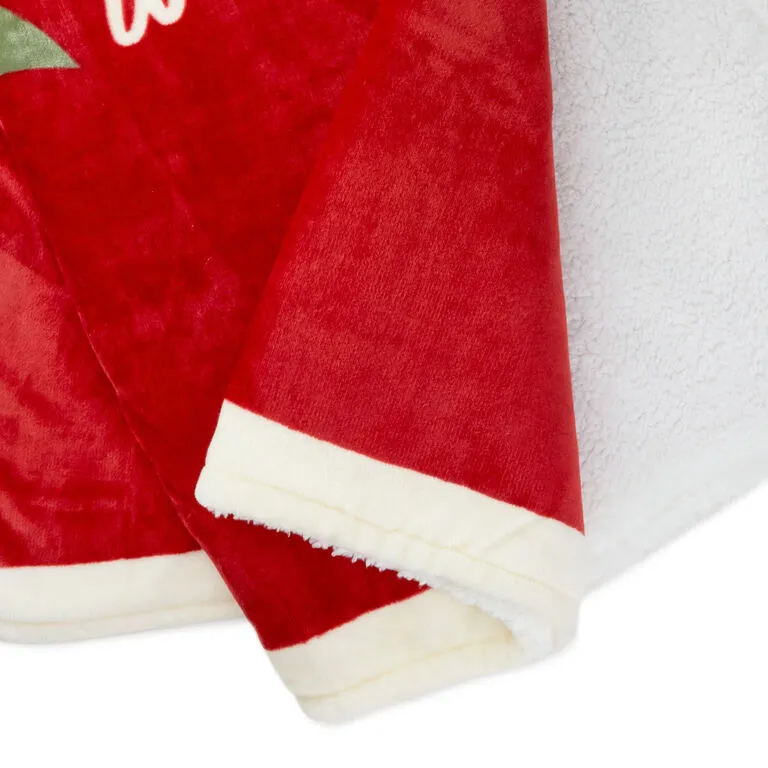 Hallmark Channel Red Oversized Blanket, 60x80 6 Hallmark Channel Red Oversized Blanket, 60x80 - Image 6