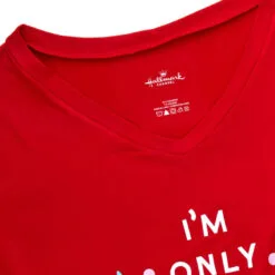 Hallmark Channel Only Awake Oversized Women's Red Sleep Shirt, Small/Medium 7 Hallmark Channel Only Awake Oversized Women's Red Sleep Shirt, Small/Medium -Hallmark Store Hallmark Channel Only Awake Sleep Shirt 1XKT3531 04