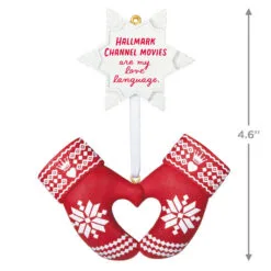 I Love Hallmark Channel! Ornament 8 I Love Hallmark Channel! Ornament -Hallmark Store Hallmark Channel Red Mittens Keepsake Ornament 1599QGO2949 03