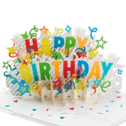 Hallmark Happy Birthday Cake 3D Pop-Up Birthday Card