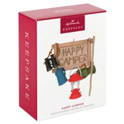 Hallmark Happy Camper Ornament -Hallmark Store Happy Camper Sign and Gear Keepsake Ornament 1899QGO2917 04