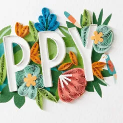 Hallmark Floral Happy Quilled Paper Handmade Birthday Card 11 Hallmark Floral Happy Quilled Paper Handmade Birthday Card -Hallmark Store Happy and Flowers Quilled Paper Birthday Card for Her 1299LAD2728 04