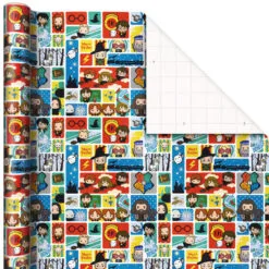 Hallmark Harry Potter™ 3-Pack Assorted Wrapping Paper, 60 Sq. Ft. Total -Hallmark Store Harry Potter Assorted Wrapping Paper Pack 5EWR2958 06