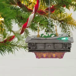Hallmark Disney The Haunted Mansion Collection The Coffin In The Conservatory Ornament With Light And Sound -Hallmark Store Haunted Mansion Coffin Keepsake Ornament 4499QXD6757 02