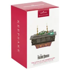 Hallmark Disney The Haunted Mansion Collection The Coffin In The Conservatory Ornament With Light And Sound -Hallmark Store Haunted Mansion Coffin Keepsake Ornament 4499QXD6757 04