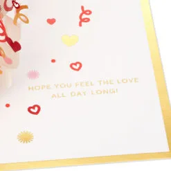 Hallmark Love You More 3D Pop-Up Love Card 10 Hallmark Love You More 3D Pop-Up Love Card -Hallmark Store Heart Pattern 3D PopUp Love Card 1299IAV5835 03