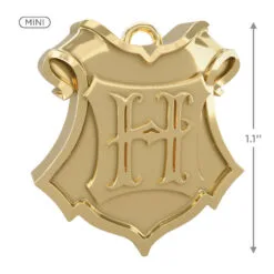Hallmark Mini Harry Potter™ The Wizarding World™ Metal Ornaments, Set Of 3 -Hallmark Store Hogwarts Crest Owl Deathly Hallows Keepsake Ornaments 2199QXM9249 05