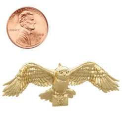 Hallmark Mini Harry Potter™ The Wizarding World™ Metal Ornaments, Set Of 3 -Hallmark Store Hogwarts Crest Owl Deathly Hallows Keepsake Ornaments 2199QXM9249 11