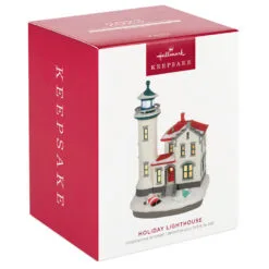 Hallmark Holiday Lighthouse 2023 Ornament With Light 9 Hallmark Holiday Lighthouse 2023 Ornament With Light -Hallmark Store Holiday Lighthouse Keepsake Ornament 2799QXR8237 04