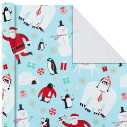 Hallmark Holiday Mix 4-Pack Christmas Wrapping Paper Assortment, 120 Sq. Ft. -Hallmark Store Holiday Mix Assorted Christmas Wrapping Paper 5JXW1042 07