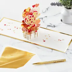 Hallmark All My Love Hearts 3D Pop-Up Love Card -Hallmark Store I Love You Hearts 3D PopUp Love Card 1299LAD2889 06