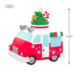 Hallmark Mini Festive Frozen Treats Ornament With Sound, 1.35" -Hallmark Store Ice Cream Truck Keepsake Ornament 1299QXM9199 03