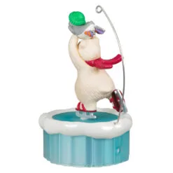 Hallmark Skating Snowball And Tuxedo Ornament With Motion -Hallmark Store Ice Skating Polar Bear and Penguin Keepsake Ornament 3499QGO2677 06