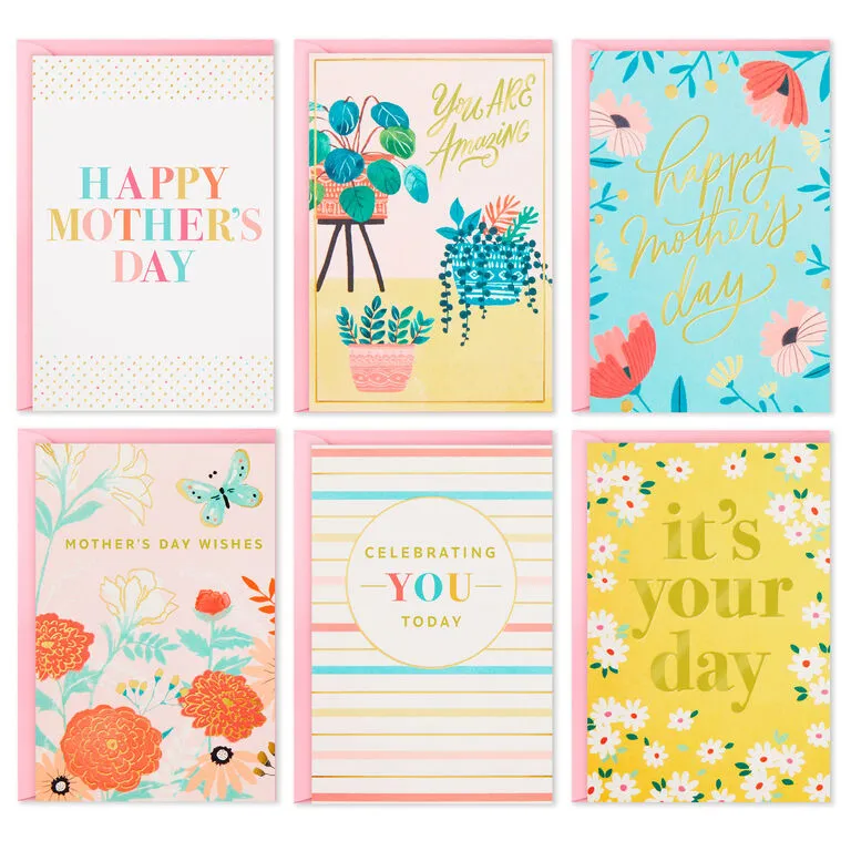 Hallmark Illustrated Floral Assorted Mother's Day Cards, Pack Of 36 1 Hallmark Illustrated Floral Assorted Mother's Day Cards, Pack Of 36