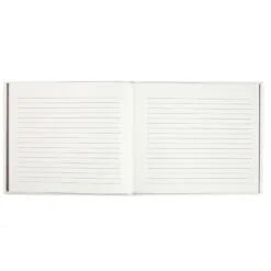 Hallmark Ivory Botanical Pattern Guest Book -Hallmark Store Ivory Faux Leather Abstract Leaves Guest Book 1EDY3151 03