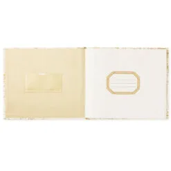 Hallmark Ivory And Gold Guest Book -Hallmark Store Ivory and Gold Guest Book 1EDY3149 03