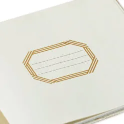 Hallmark Ivory And Gold Guest Book -Hallmark Store Ivory and Gold Guest Book 1EDY3149 07