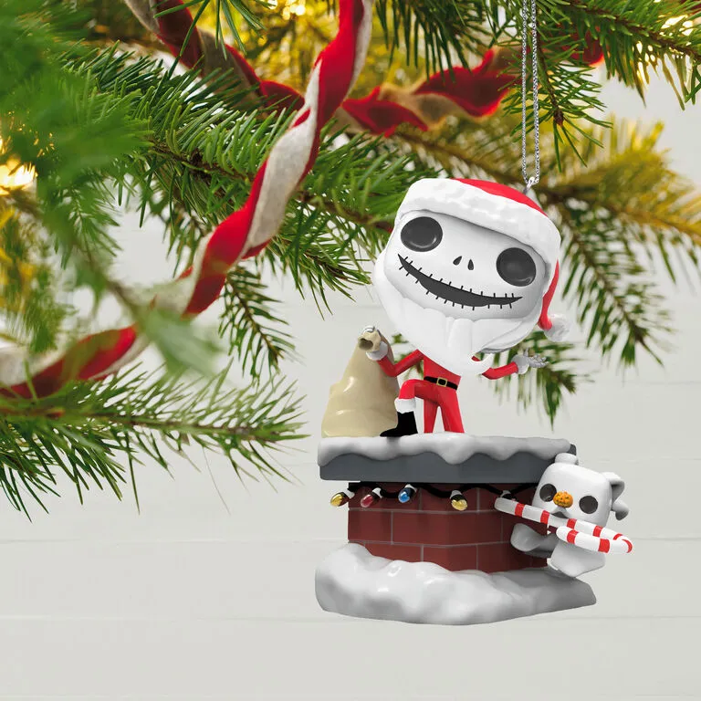 Hallmark Disney Tim Burton's The Nightmare Before Christmas Jack Skellington And Zero Funko POP!® Ornament 2 Hallmark Disney Tim Burton's The Nightmare Before Christmas Jack Skellington And Zero Funko POP!® Ornament - Image 2