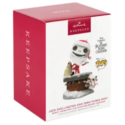 Hallmark Disney Tim Burton's The Nightmare Before Christmas Jack Skellington And Zero Funko POP!® Ornament 9 Hallmark Disney Tim Burton's The Nightmare Before Christmas Jack Skellington And Zero Funko POP!® Ornament -Hallmark Store Jack Skellington and Zero Funko Keepsake Ornament 2699QXD6709 04