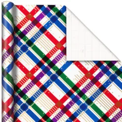 Hallmark Jewel Tones Assorted 3-Pack Christmas Wrapping Paper, 120 Sq. Ft. 12 Hallmark Jewel Tones Assorted 3-Pack Christmas Wrapping Paper, 120 Sq. Ft. -Hallmark Store Jewel Tones Christmas Wrapping Paper Set 5JXW1251 05