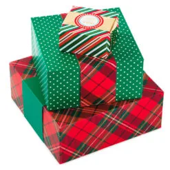 Hallmark Joy To You 3-Pack Christmas Gift Boxes, Assorted Sizes And Designs -Hallmark Store Joy to You Assorted Christmas Gift Boxes 55XBC1128 01