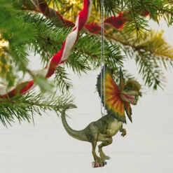 Hallmark Jurassic Park 30th Anniversary Dilophosaurus Ornament -Hallmark Store Jurassic Park Dilophosaurus Keepsake Ornament 1999QXI7207 02