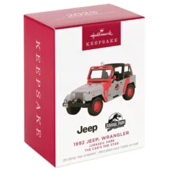 Hallmark The Car's The Star Jurassic Park 1992 Jeep Wrangler Metal Ornament -Hallmark Store Jurassic Park Jeep Keepsake Ornament 2199QXR8149 04