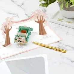 Hallmark Best Wishes For The Road Ahead 3D Pop-Up Wedding Card 17 Hallmark Best Wishes For The Road Ahead 3D Pop-Up Wedding Card -Hallmark Store Just Married Car 3D PopUp Wedding Card 1299LAD2903 08