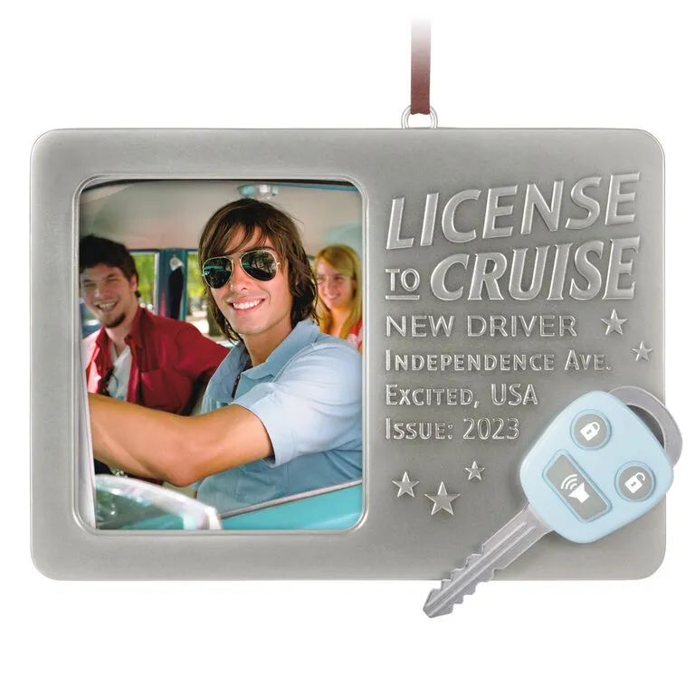 Hallmark License To Cruise 2023 Metal Photo Frame Ornament 1 Hallmark License To Cruise 2023 Metal Photo Frame Ornament
