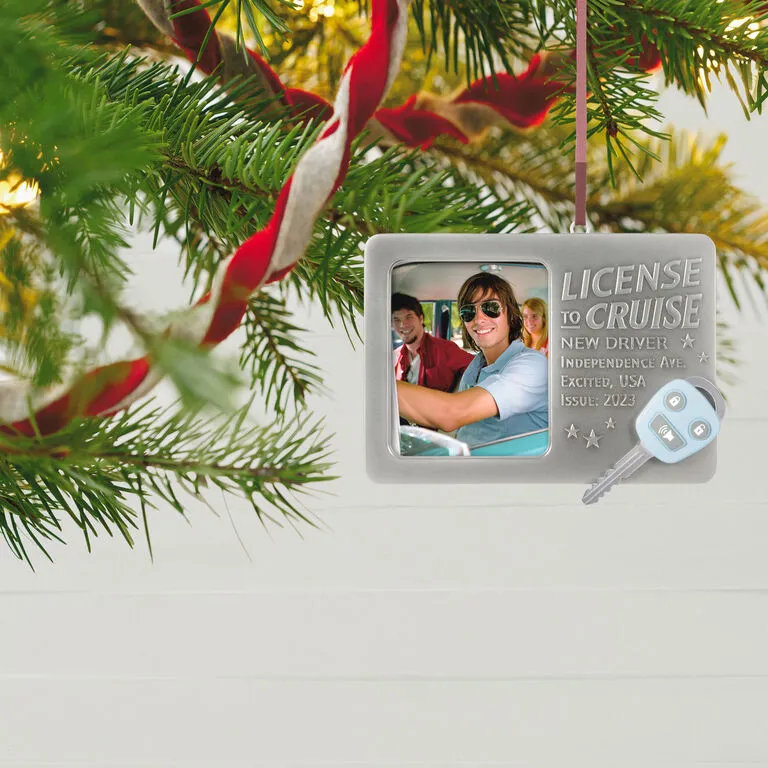 Hallmark License To Cruise 2023 Metal Photo Frame Ornament 2 Hallmark License To Cruise 2023 Metal Photo Frame Ornament - Image 2