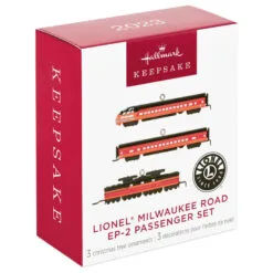 Hallmark Mini Lionel® Milwaukee Road EP-2 Passenger Ornaments, Set Of 3 -Hallmark Store Lionel Trains Milwaukee Road Cars Keepsake Ornaments 2299QXM9287 04
