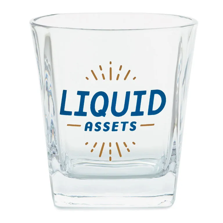 Hallmark Liquid Assets Lowball Glass, 15 Oz. 1 Hallmark Liquid Assets Lowball Glass, 15 Oz.