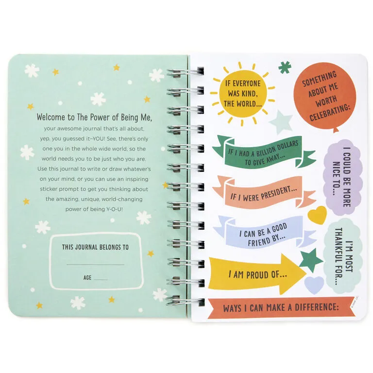 Hallmark Little World Changers™ The Power Of Being Me Prompted Journal With Stickers 2 Hallmark Little World Changers™ The Power Of Being Me Prompted Journal With Stickers - Image 2
