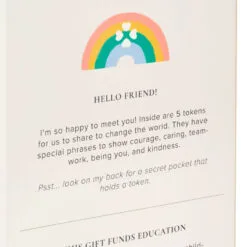 Hallmark Little World Changers™ And Kind Culture Co. The Doll Kind Dark Skin Girl, 12" -Hallmark Store Little World Changers Dark Skin Girl Doll With Tokens 1KID2086 08