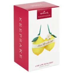 Hallmark Live Life With Zest! Porcelain Ornament -Hallmark Store Live Life With Zest Lemons Keepsake Ornament 1799QHX3057 04