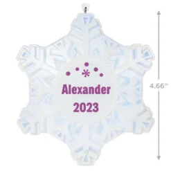 Hallmark Magic Sparkling Snowflake Block Text Personalized Ornament With Light -Hallmark Store Magic Sparkling Snowflake Block Text Personalized Keepsake Ornament With Light 2999QHE2010B2 03