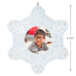 Hallmark Magic Sparkling Snowflake Photo Personalized Ornament With Light -Hallmark Store Magic Sparkling Snowflake Photo Keepsake Personalized Ornament With Light 2999QHE2010B3 03