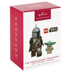 Hallmark The Mandalorian™ And Grogu™ LEGO® Star Wars™ Minifigure Ornaments, Set Of 2 -Hallmark Store Mandalorian Grogu LEGO Minifig Keepsake Ornaments 2499QXI7079 04