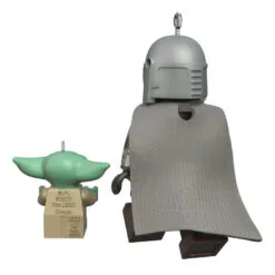 Hallmark The Mandalorian™ And Grogu™ LEGO® Star Wars™ Minifigure Ornaments, Set Of 2 -Hallmark Store Mandalorian Grogu LEGO Minifig Keepsake Ornaments 2499QXI7079 06